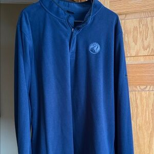 Timberwolves Nike Navy Blue Pullover with Embroidered Circular Logo